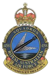 458 Squadron badge - 1 WAGS Ballarat