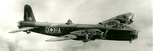 No 218 Squadron Short Stirling Bomber in flight
