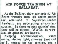 Air Force trainees at Ballarat Courier 31st May 1940