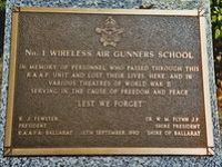 No. 1 Wireless Air Gunners School Plaque