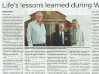 Warrant Officer John [Jack] Robert Bell - Opening of AFA Ballarat Hut 48