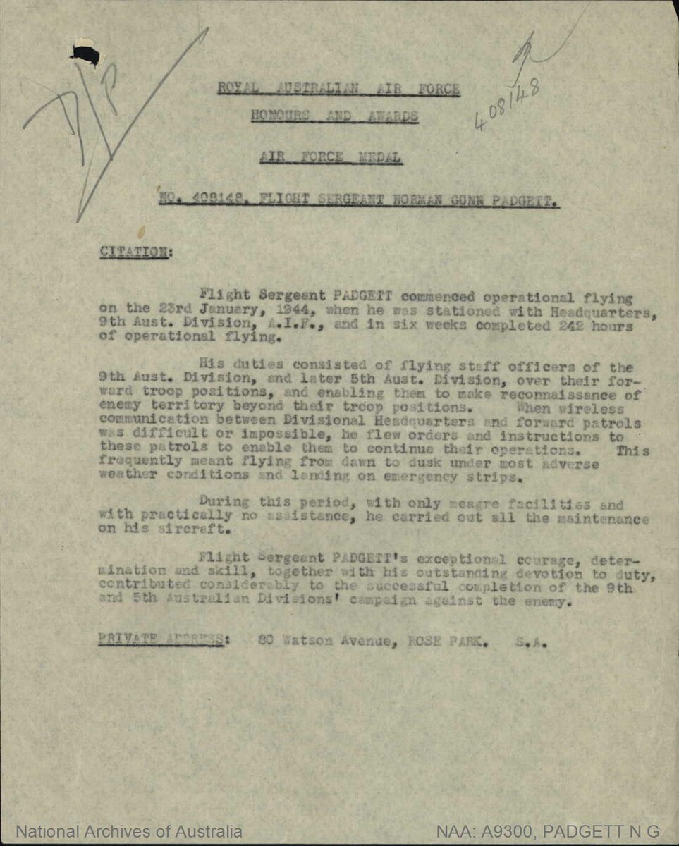 1 WAGS - PADGETT Norman Gunn - 408148 Citation