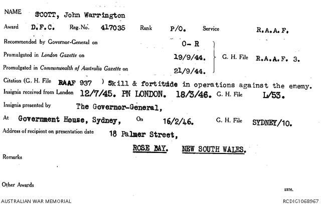 1 WAGS - SCOTT John Warrington - 417035 Citation