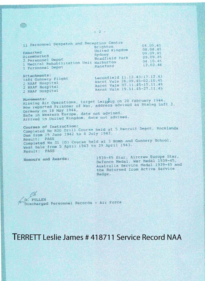 1 WAGS - TERRETT Leslie James - 418711 [Service]