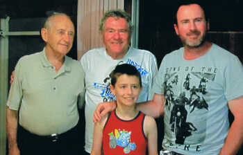 1 WAGS ALLANSON Ray 436507 L to R Ray, son Brian, grandson Mark, G Grandson Jamie