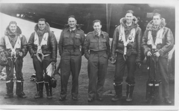1 WAGS FORGAN William Wallace - 407639 Crew 458 Sqn L to R Forgan 6th