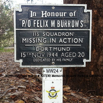 BURROWS, Felix Milton - Service Number 427230 | 1WAGS Ballarat