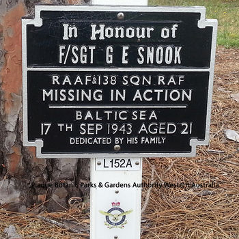 1WAGS - SNOOK Graham Ernest - Service Number 415743 (Plaque_edited-1)