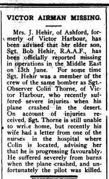 1WAGS - HEHIR Robert Joseph - Service Number 407289 (Newspaper_edited-1)